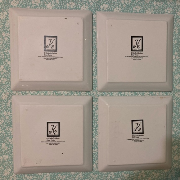 Kimberly Poloson 2004 Dress Forms Porcelain Plates - Set of 4 - Picture 3 of 3